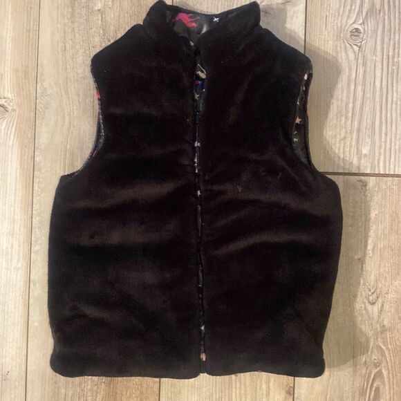 Girls Medium Epic Thread Faux Fur Lined Zip Up Vest Size Medium - Picture 2 of 5